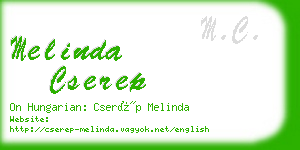 melinda cserep business card